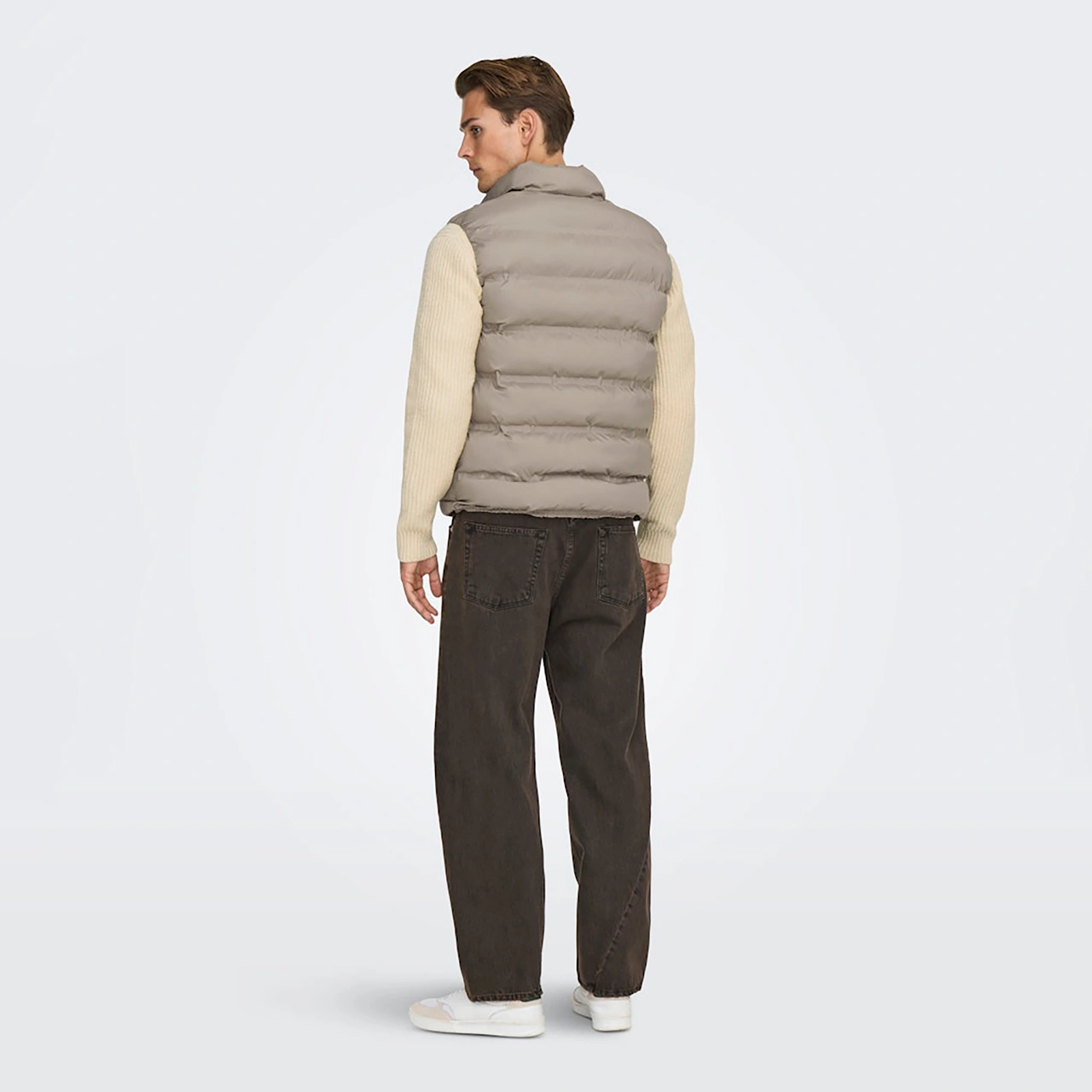 Only & Sons Union Seamless Life Erkek Krem Yelek 22034830-dte Krem