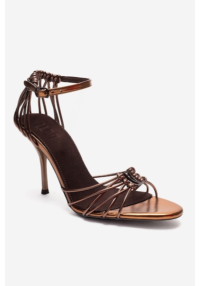 Luvishoes Arona Bakır Kahverengi Kadın Topuklu Ayakkabı Bakır