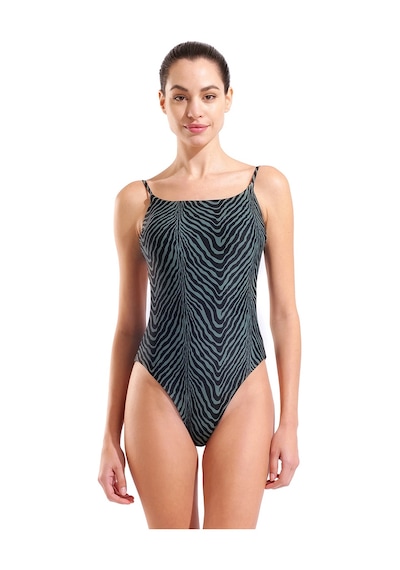 Arena Water Prints Swimsuit Kadın Siyah Yüzücü Mayo 009398506