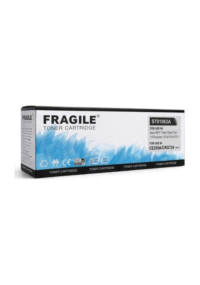 Hp 55a Ce255a / Canon Crg-724 Uyumlu Siyah Muadil Toner 6.000 Sayfa Koli 10 Bkkb St01063a Fragıle