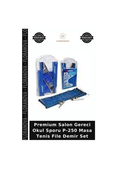 Premium Salon Gereci Okul Sporu P-250 Masa Tenis File Demir Set