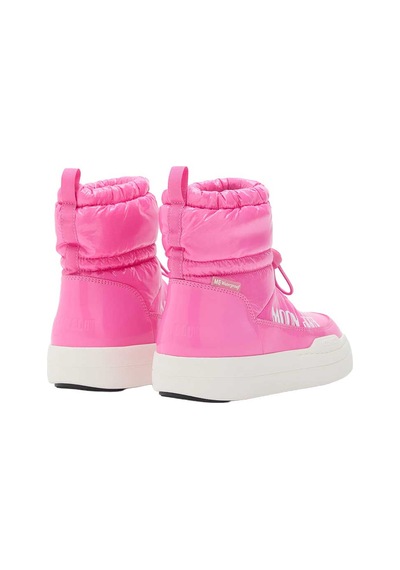 J001 Pink Gum Bot Kız Çocuk 80d3440110 Moon Boot Jr Park Tube Mid Glitter Wp Pembe