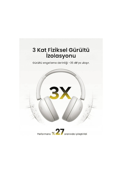 Ugreen Hitune Max2 Yapay Zeka Destekli Bluetooth 5.4 Kablosuz Kulak Üstü Kulaklık