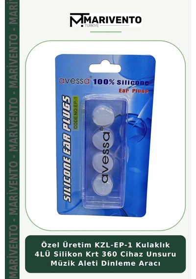 Özel Üretim Kzl-ep-1 Kulaklık 4lü Silikon Krt 360 Cihaz Unsuru Müzik Aleti Dinleme Aracı Çok Renkli