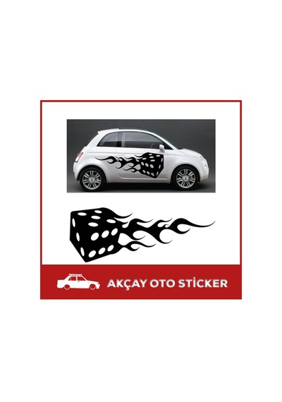 Alevli Zar Sticker Alevli Zar Oto Sticker Alev Araba Sticker