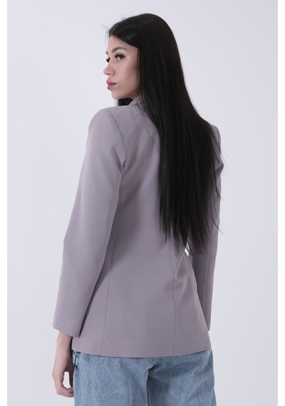 Feminist Gri Vatkalı Astarlı Blazer Ceket 0105110.06 Gri