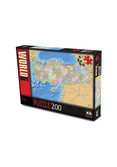 Ks Puzzle 200 Parça Türkiye Siyasi Haritası
