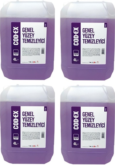 Cod-ex Genel Yüzey Temizleyici Lavanta 4 x 4 L