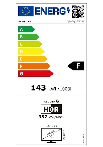 Samsung 85QN85D 85" 4K Ultra HD Smart Neo QLED TV