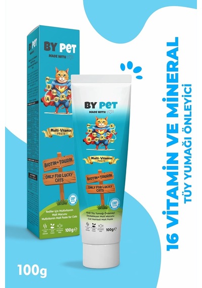 Kedi Multivitamin Takviyesi, Bağışıklık Destekleyici Macun, 100 Gram