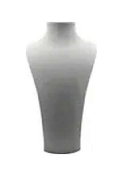 Yerli Üretim Süet Kumaş Elisia Manken Gri Renk 40/ 20 Cm Kolye Gerdanlık Takı Sergileme Mankeni Çok Renkli