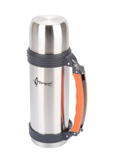 Avcı Termosu - 0.75 Lt - Çift Kat Çelik - Penguen - İnox Png-3015 Çok Renkli
