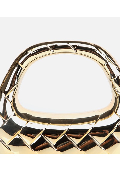 Hotiç Kadın Gold Metalik Dokulu Portföy Çanta 03cah312280a540 Gold