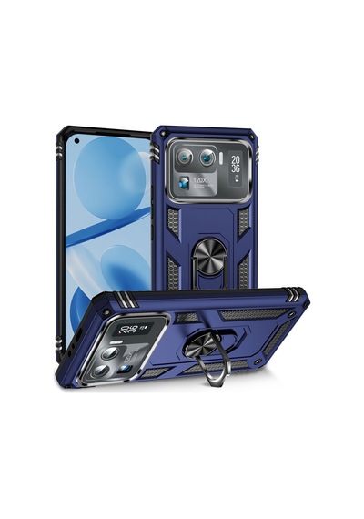 Xiaomi Mi 11 Ultra Kılıf Zore Vega Kapak Mavi