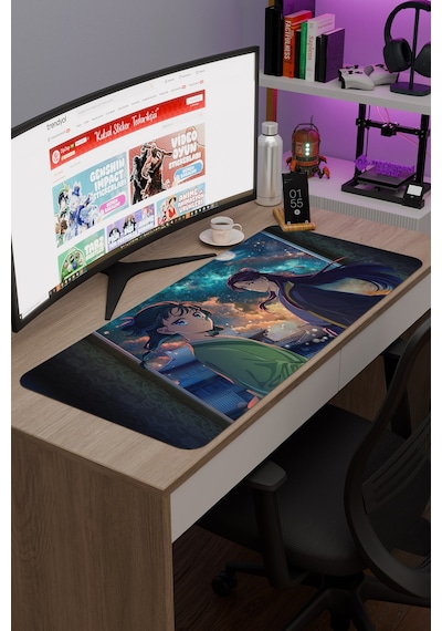 Kusuriya No Hitorigoto Anime V1 - 90x40 Xxl Gaming Kauçuk Kaymaz Taban Mouse Pad Fare Altlığı