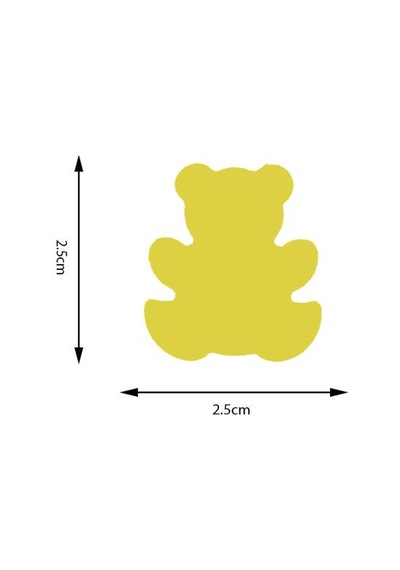 Kamei Şekilli Delgeç Ayıcık 2.5 Cm Km8810 Çok Renkli