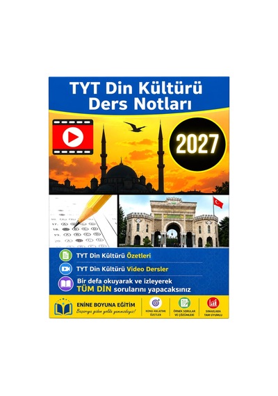 2027 Tyt Din Kültürü Ders Notları Kitabı