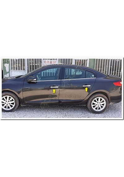 Renault Fluence Krom Kapı Kolu 2010-2016 4 Kapı Paslanmaz  Çelik