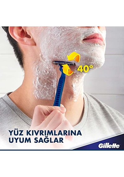 Gillette Blue3 Slalom Kullan At Tıraş Bıçağı 12'li