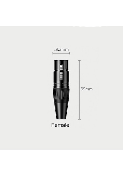 Ugreen 3 Pinli Dişi XLR Konnektör Adaptör