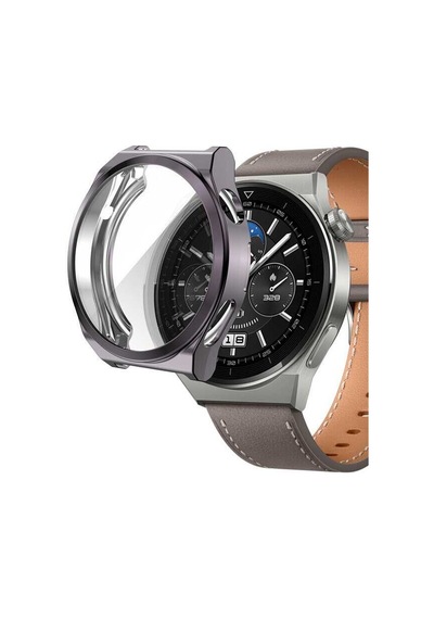 Huawei Watch Gt 3 Pro 46mm Mkst Watch Gard 02 Koruyucu Silikon - Gri
