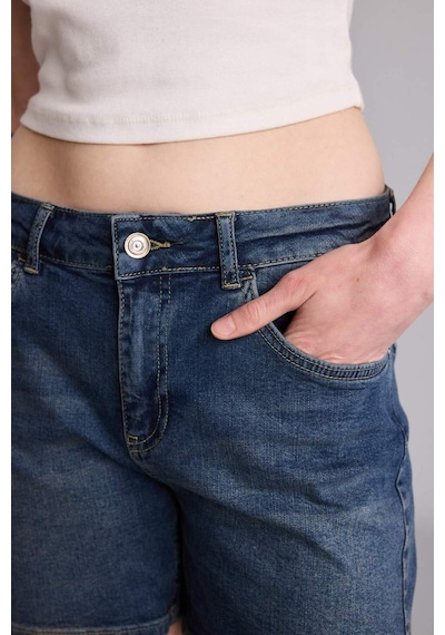 Defacto Slim Fit Normal Bel Şort H6236ax26smnm28 Mavi-nm28
