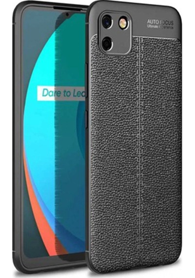 Newface Realme C11 Kılıf Auto Focus Kapak Semeglbl - 52 - Siyah Sıyah