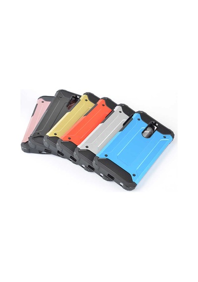 Noktaks - Redmi 8a Uyumlu - Kılıf Çift Katman Zırh Tank Crash Military Kapak - Rose Gold Rose Gold