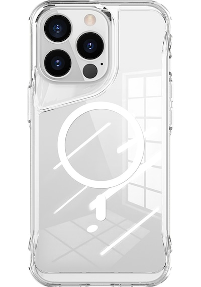 Kılıfist Apple Uyumlu iPhone 13 Pro Max Kılıf Zore M-safe Şarj Özellikli T-max M-safe Kapak - Şeffaf