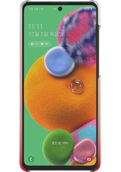 Galaxy A51 İle Uyumlu Koruyucu Kılıf Kırmızı Gp-fpa515wsbrw