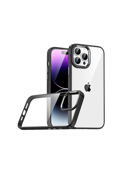 Zore İphone 14 Pro Max Uyumlu Ogaa Flora Kılıf-siyah