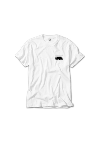 Agv Text Logo Beyaz Tişört Beyaz