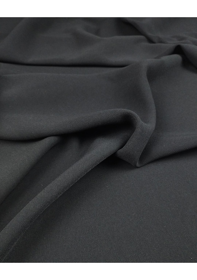 Siyah Renkte Krep Kumaş En 150 Cm X Boy 275 Cm -9652 Renkli