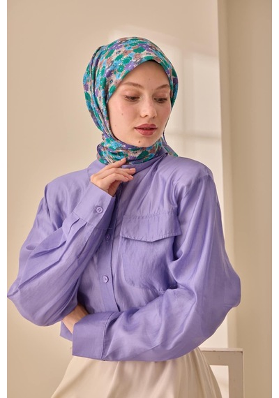 Silk Home Soft Eşarp 73092-36 Mor, Bebe Mavi, Mocha Mousse, Füme