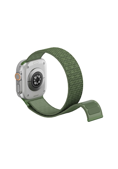Watch 44mm Uyumlu Kordon Wiwu Wb501 Cloudflex Serisi Hasır Örgü Strap Kayış Yeşil
