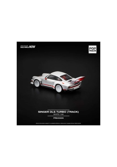 Pop Race 1/64 Porsche Singer Dls Turbo White / Pr64-226 Çok Renkli