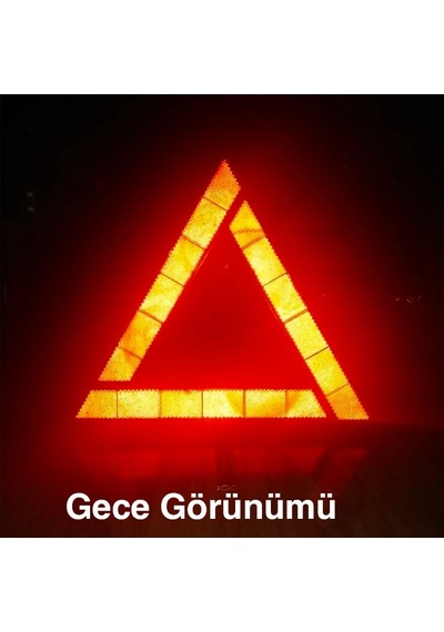 Ally Katlanabilir Araç Oto Acil Durum Arıza Reflektörü Yansıtıcı Dur İşareti- 5775