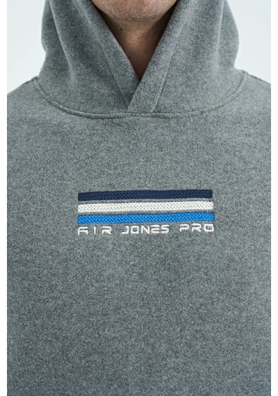 Tommy Life Erkek Kapşonlu Sweat Antrasit Art-88301 Antrasit