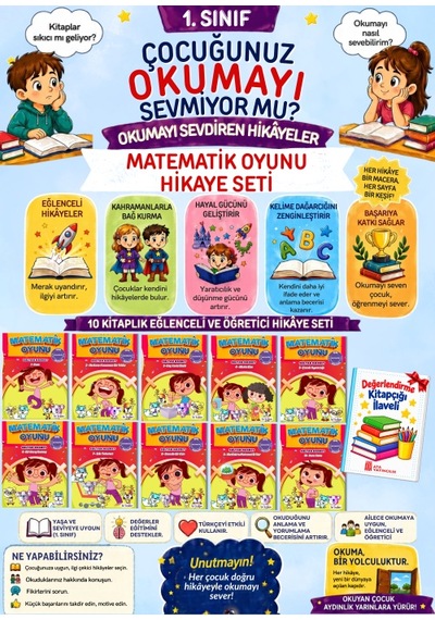 1.sınıflar İçin En Çok Okutan Öğrenmeyi Sevdiren Tam 10'lu Hikaye Seti