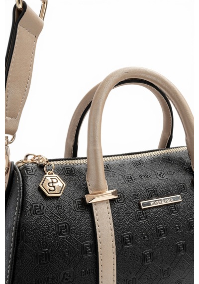 Silver & Polo Silver Polo Siyah - S.nut Logolu Kadın El Çantası Sp1289