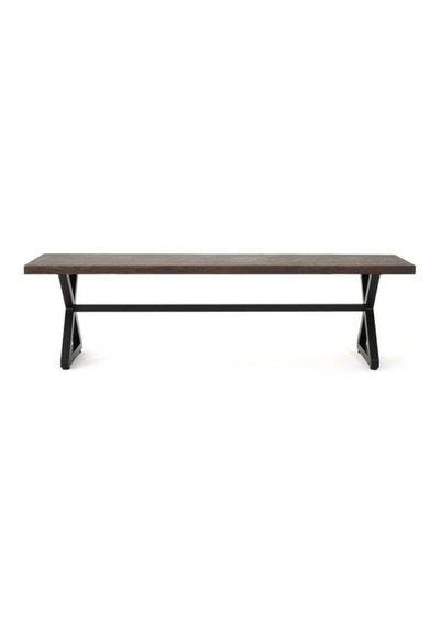 Metal Tasarım Bench Ahşaplı Dış Mekan  Bankı