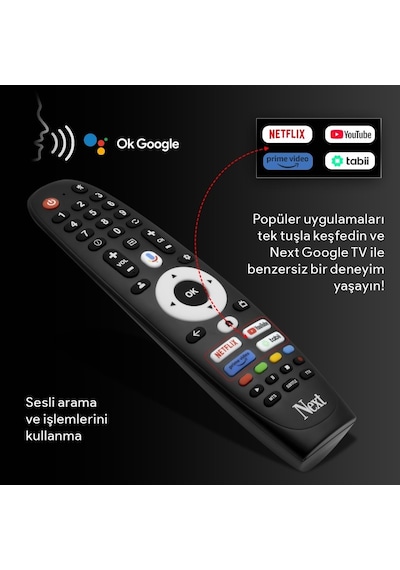 Next YE-50GFSG8 50" 127 Ekran 4K Ultra HD Google QLED LED TV