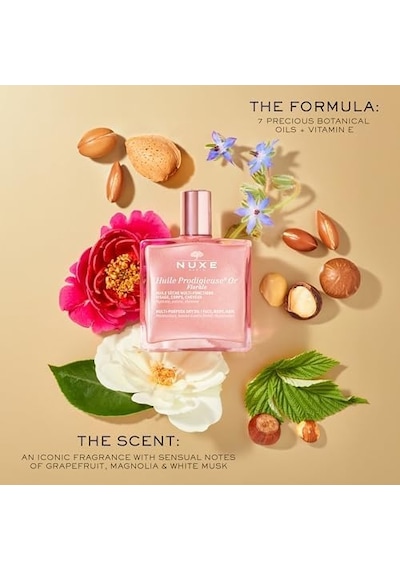 Nuxe Huile Prodigieuse Or Florale 50 Ml Çok Amaçlı Parıltılı Kuru Yağ