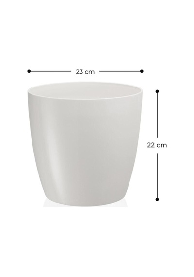 Serinova Dekoratif Yakut Saksı 7.4 L Kırık Beyaz Serinova Dekoratif Yakut Saksı 7.4 L Kırık Beyaz