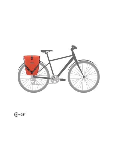 Ortlieb F5205 Back-roller Plus Arka Bisiklet Çanta 40l Salsa - Dark Chili Ql2.1 Turuncu
