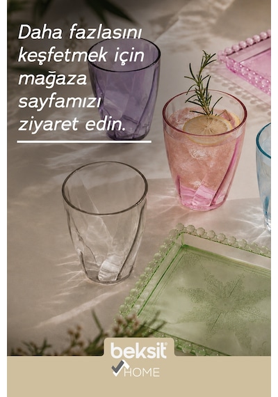 Home Glassy Kırılmaz Polikarbon 6'lı Bardak Yeşil 400 Ml Yeşil Yeşil
