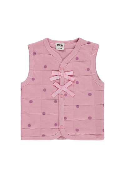 Civil Baby Puan Emp Fiyonklu 6-18 Ay Yelek - Pembe