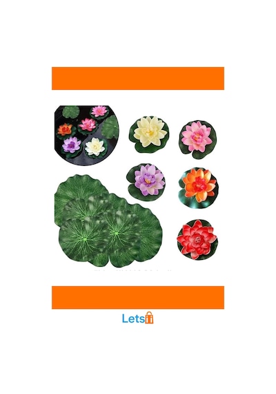 Suya Dayanıklı Dekoratif Yapay Lotus Çiçeği 1 Adet