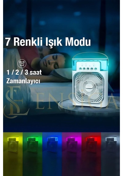 Type-c Hava Serinletici Su Püskürtmeli Fan Sessiz Masa Fanı