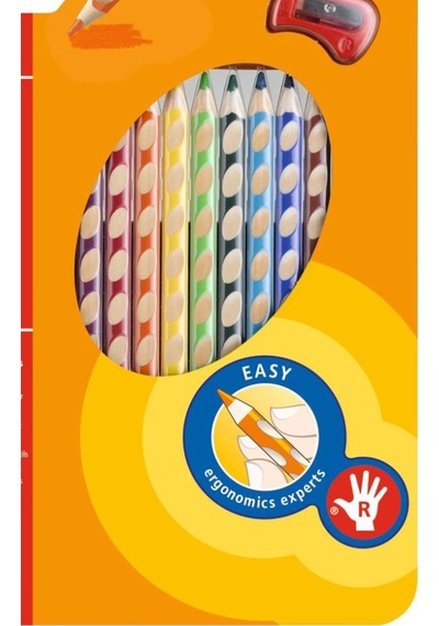 Stabilo Easy Colors Kuru Boya Kalemi 12 Renk Sağ El 332/12